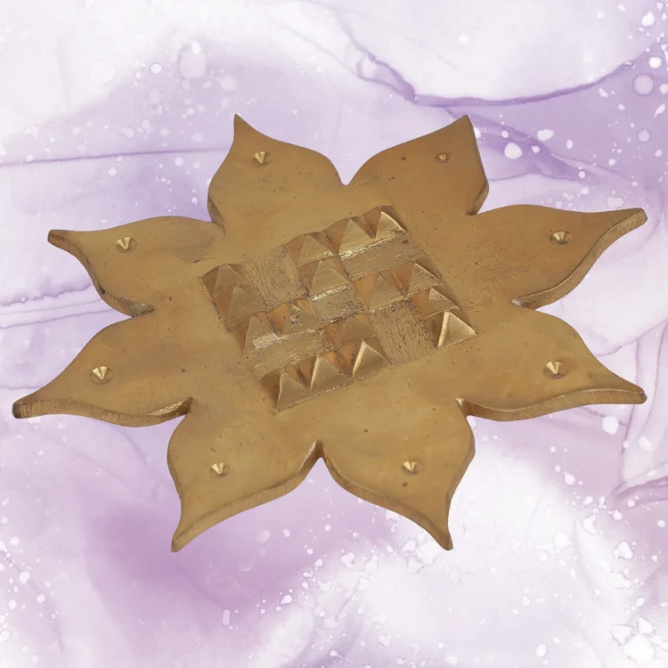 Lotus Swastik with 16 Pyramids